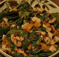 Chicken and Spinach Salad with Mandarin Oranges