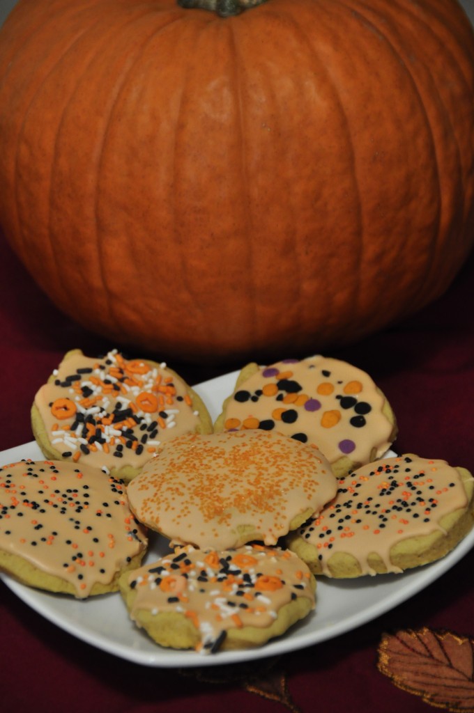 Genesee Country Village and Museum Double Pumpkin Cut-out Cookies Recipe for Halloween.