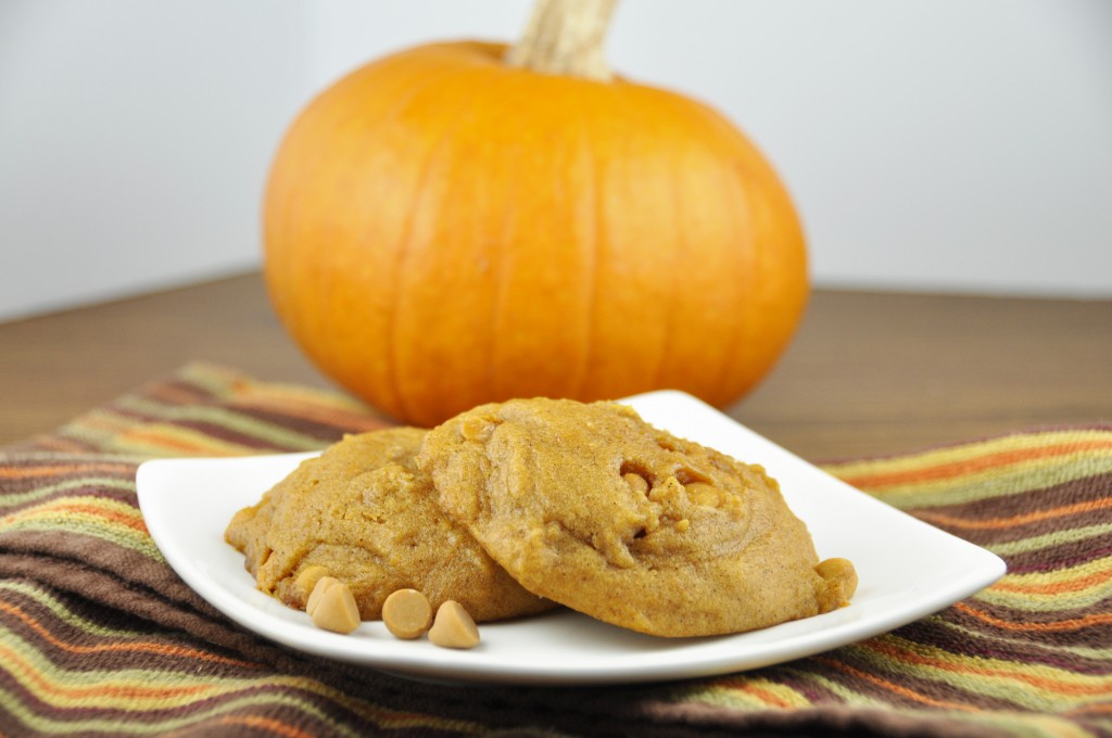 Pumpkin Butterscotch Cookies Recipe. Best fall cookie! The texture is cake-like and soft.