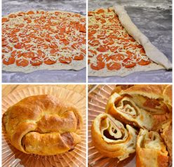 Pepperoni Pizza Bread Appetizer Recipe www.wishesndishes.com