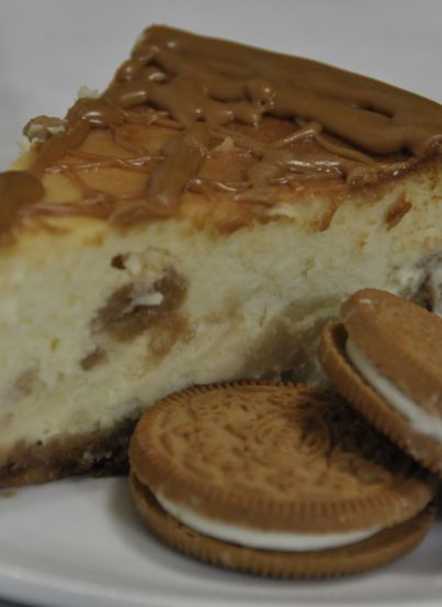 Ginger-0 Cheesecake with Biscoff Spread