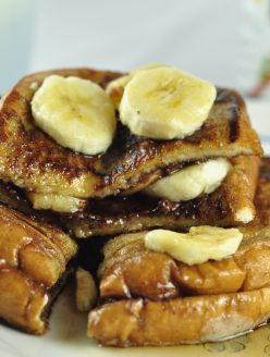 Banana And Nutella Stuffed French Toast Wishes And Dishes