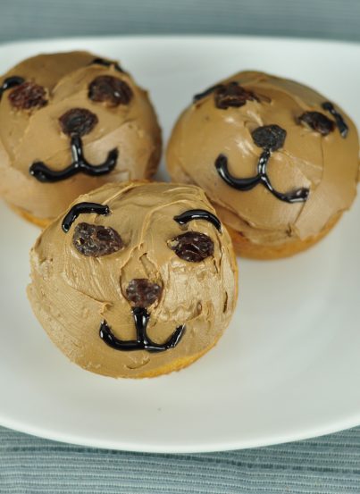 Easy Groundhog Day Caramel Cupcakes