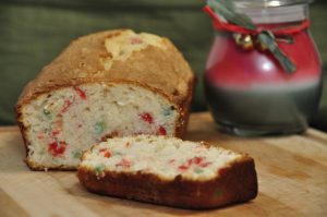 Festive Cherry Pound Cake recipe has a perfect burst of cherry flavor in every bite. It is moist, rich, and great for Christmas!