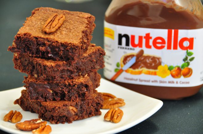 Pecan Nutella Brownies Wishes And Dishes