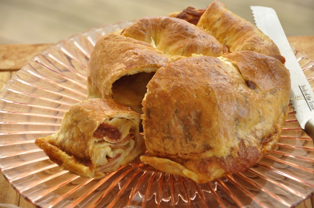 Pepperoni Pizza Bread made at Russo's Clubhouse Pizza in Greece, New York.