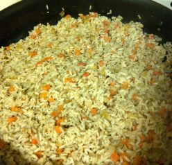 The best easy Rice Pilaf side dish recipe made at the New York Wine and Culinary Center during a cooking class