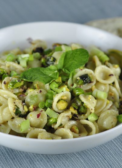 Orecchiette Pasta with Pistachios Recipe and Mint from Frankie Spuntino Italian Restaurant