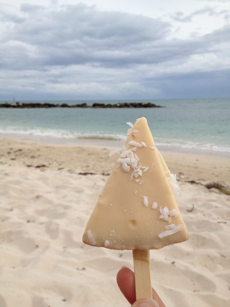 White Chocolate Key Lime Pie in Key West on the Beach. A day in key west is just what the doctor ordered.