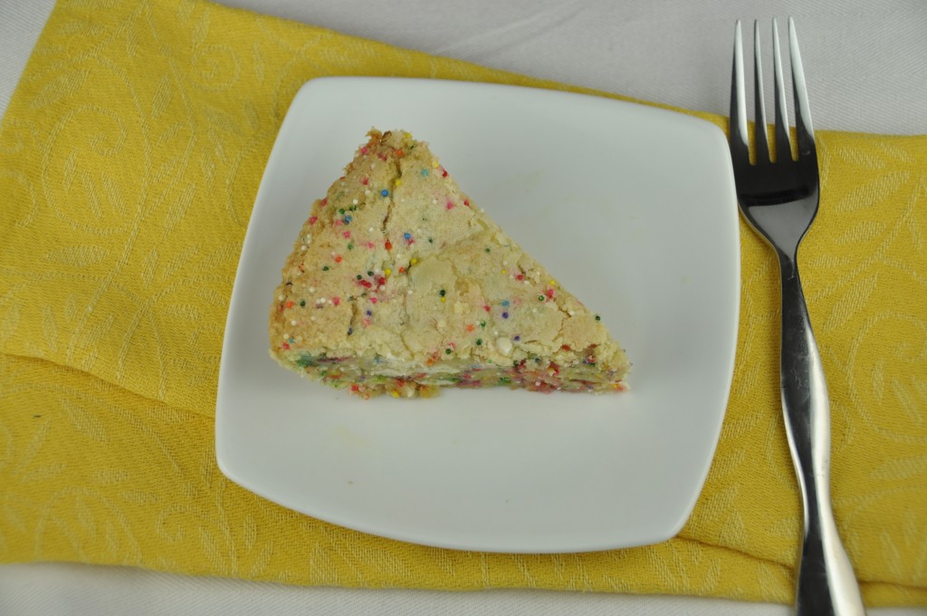 White Chocolate Confetti Cookie Pie 