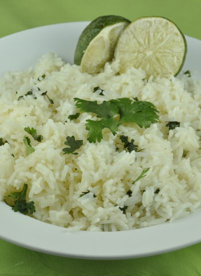 Cilantro Lime Rice. Copycat recipe from Chipotle Mexican Restaurant.
