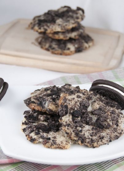 Oreo Cheesecake Cookies. No eggs in this cookie recipe.