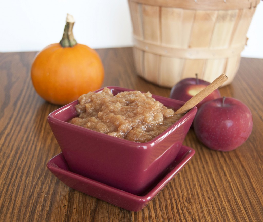 Comforting Crock Pot Cinnamon Applesauce recipe made right in your slow cooker. This will make your house smell amazing in the fall!