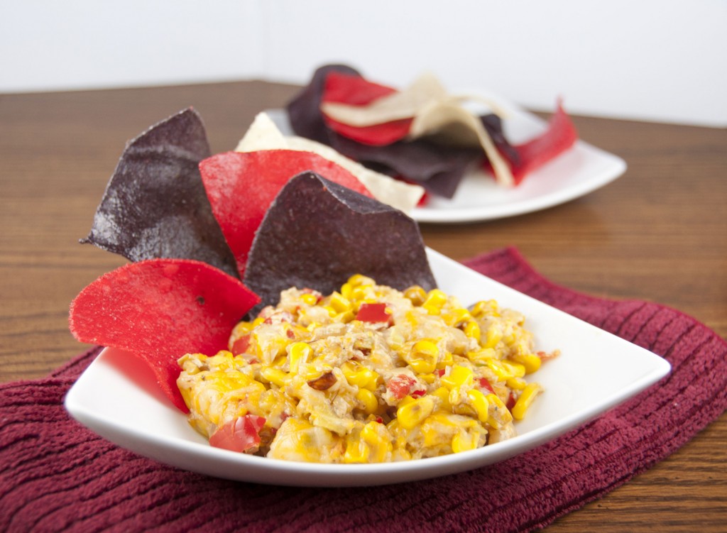 Hot Corn and Cheese Dip . Perfect for game day (football, baseball, whatever)! Oh, and it's kind of healthy.