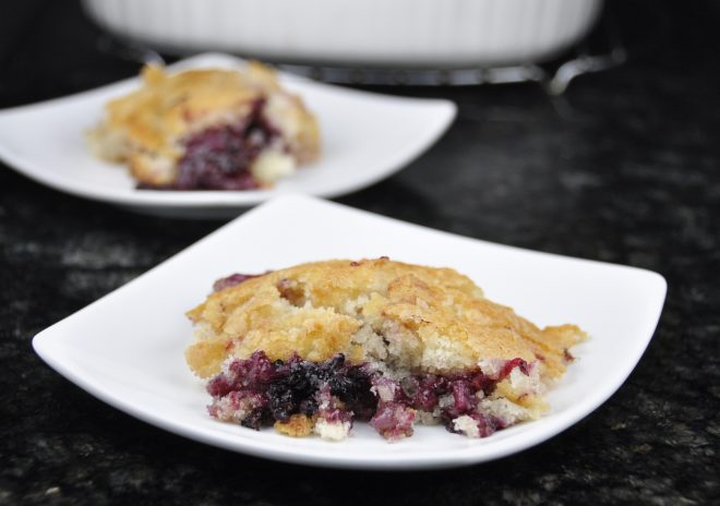 This simple Old-Fashioned Blackberry Cobbler recipe is perfect served warm with a scoop of vanilla ice cream! I make this for every holiday and even in the summer!