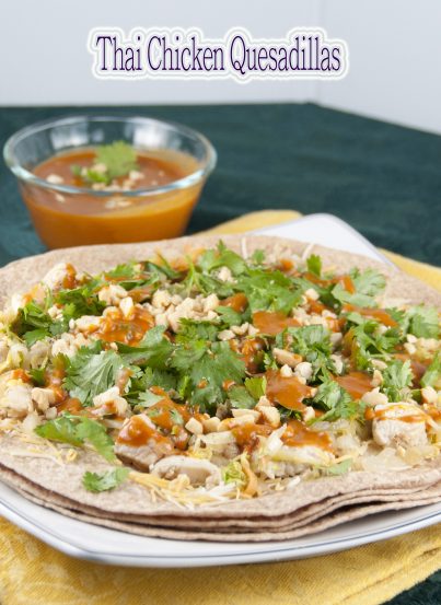 Thai Chicken Quesadillas recipe combine the flavors of Mexican and Thai cuisine into one amazing dinner, lunch, or appetizer that is packed full of flavor!