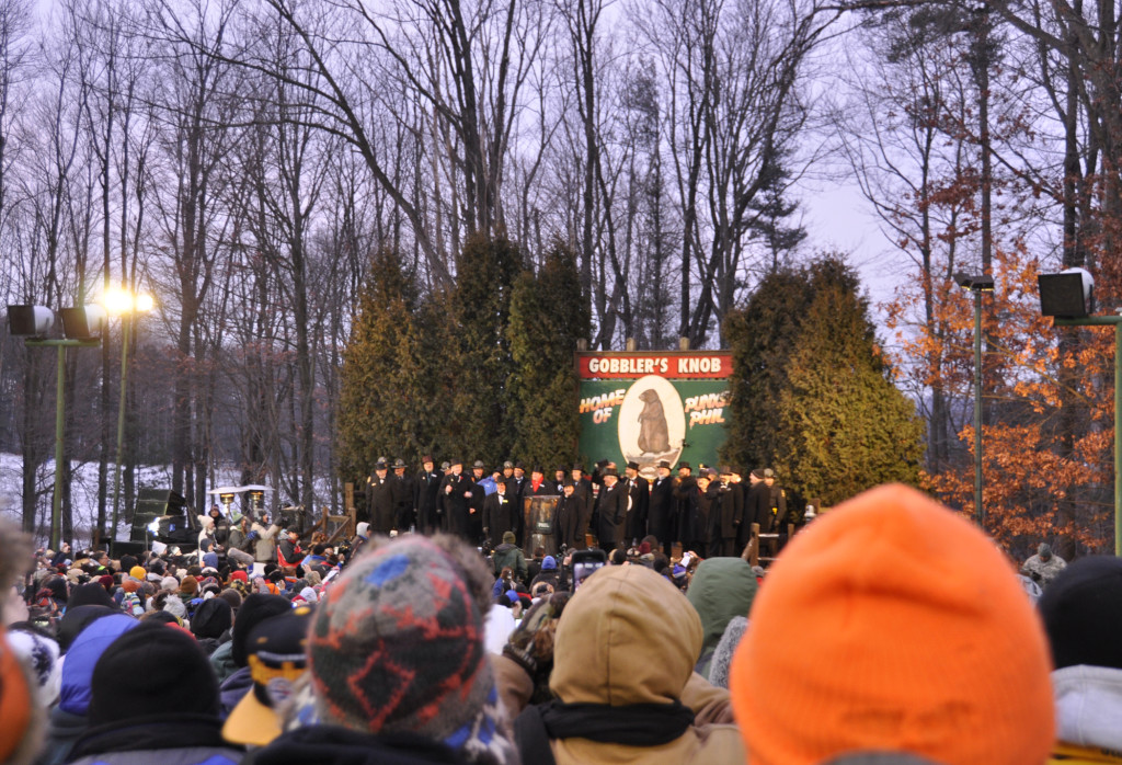 Groundhog Day Weekend, Punxsutawney, Pennsylvania. Gobbler's Knob.