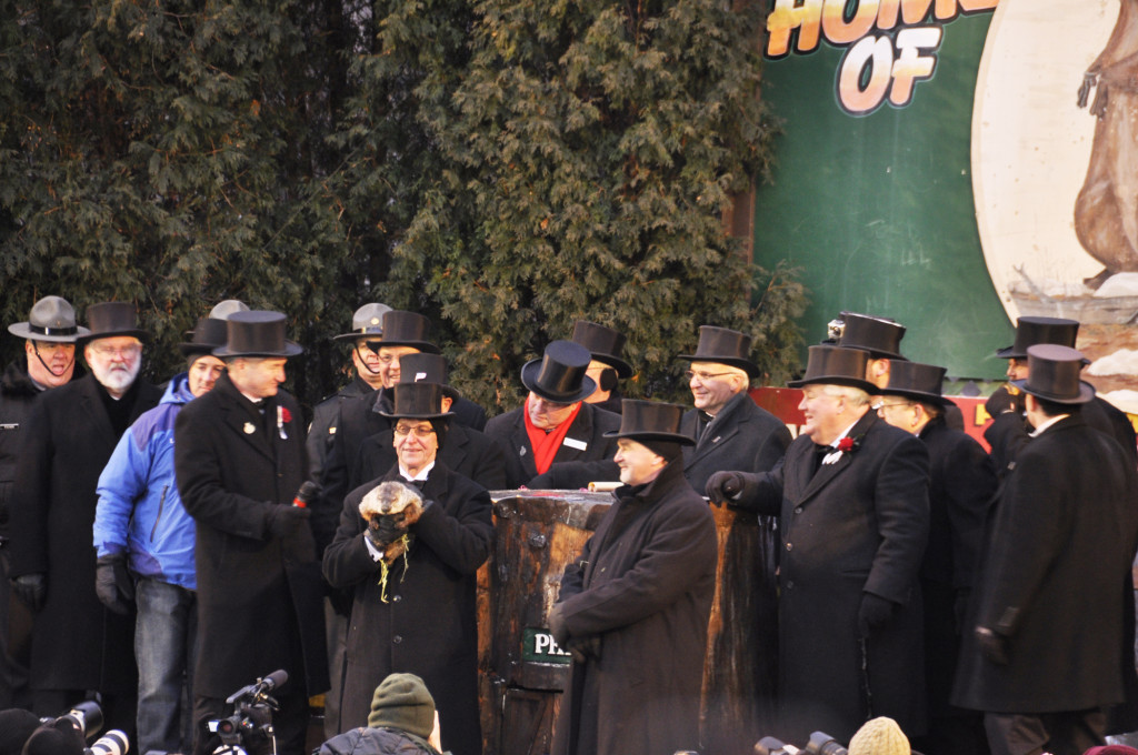 Groundhog Day Weekend, Punxsutawney, Pennsylvania. Gobbler's Knob.