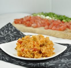 Perfect Mexican Rice. Easy and made with Jasmine rice and salsa.