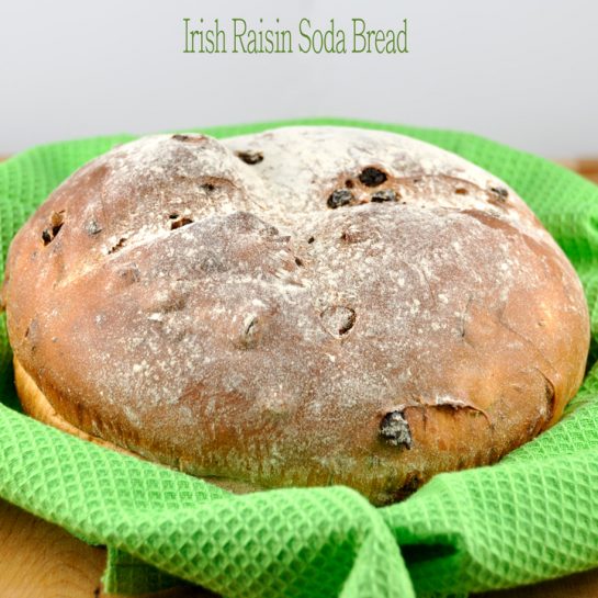 Irish Raisin Soda Bread Wishes and Dishes