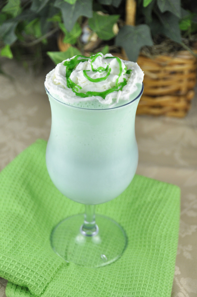 Homemade Shamrock Shake for St. Patrick's Day