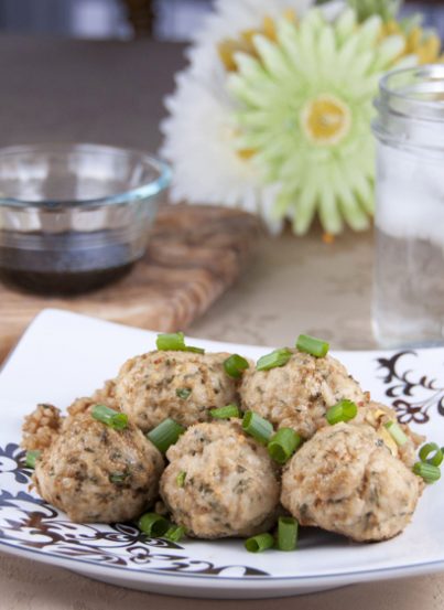 Asian Turkey Meatballs With Lime Sesame Dipping Sauce Recipe