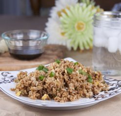 Brown Fried Rice Recipe. Great with any Asian meal!