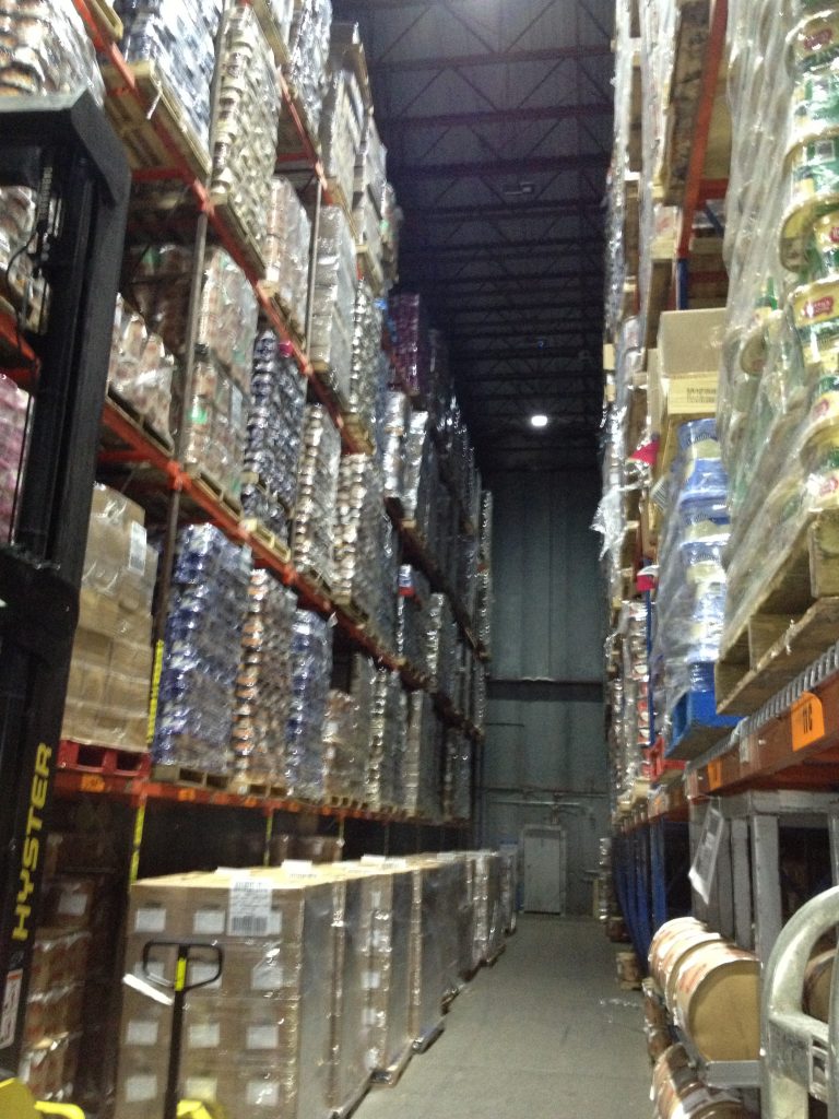 Perry's Ice Cream Tour in Akron, New York.  This is the storage freezer.