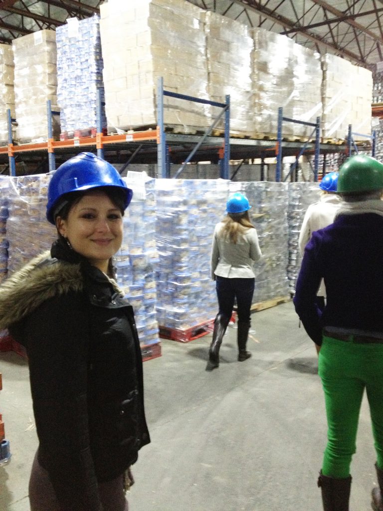 Perry's Ice Cream Tour in Akron, New York.  This is the storage freezer.