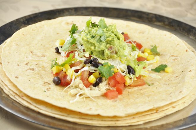 Tequila Lime Chicken and Black Bean Burritos