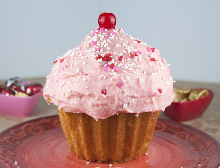 A Giant Cupcake  Wishes and Dishes