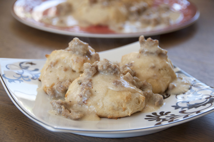 Drop Biscuits and Sausage Gravy