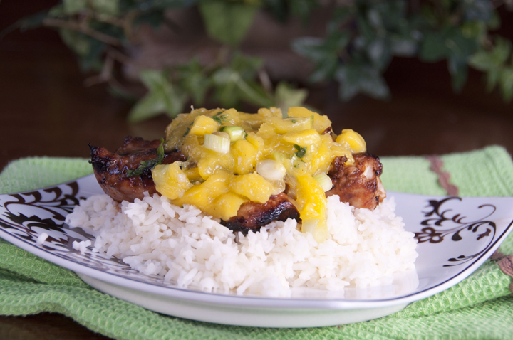 Key West Grilled Chicken Recipe with Mango Salsa Recipe. Perfect for 4th of July, Memorial Day, Labor day, orsummer grilling: gluten free and healthy.