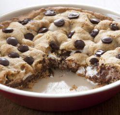 S'mores Pie dessert Recipe with a graham cracker crust and marshmallow creme