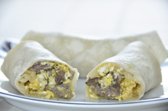 Steak and Egg Breakfast Burritos Recipe Mexican Style