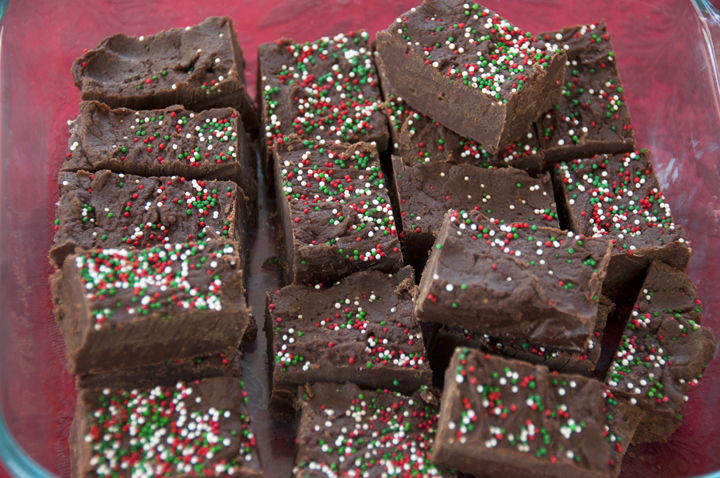 This is absolutely incredible Creamy Chocolate Holiday Fudge! It is perfectly smooth, creamy, chocolatey, decadent, and all-around enjoyable for a holiday dessert. 