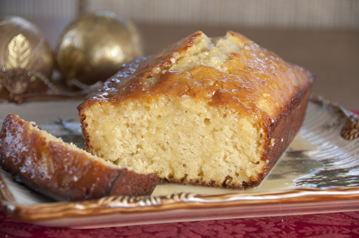 Orange-Glazed Eggnog Quick Bread Recipe for the Christmas holiday.  The BEST quick bread!