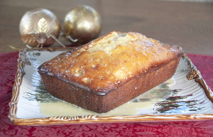 Orange-Glazed Eggnog Quick Bread Recipe for the Christmas holiday.  The BEST quick bread!
