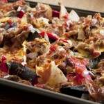 BBQ Pulled Chicken Loaded Nachos Recipe is a a great appetizer food for game day, football food, Super Bowl, New Year's Eve, holidays, or any party.