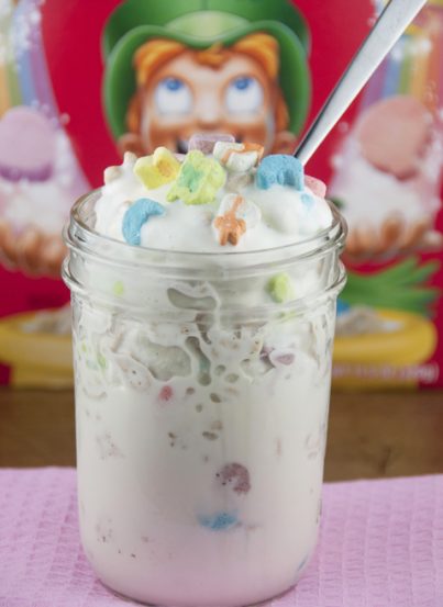 The Best Lucky Charms Dairy Queen Blizzard Ice Cream dessert recipe that is great for St. Patrick's day or any special occasion!