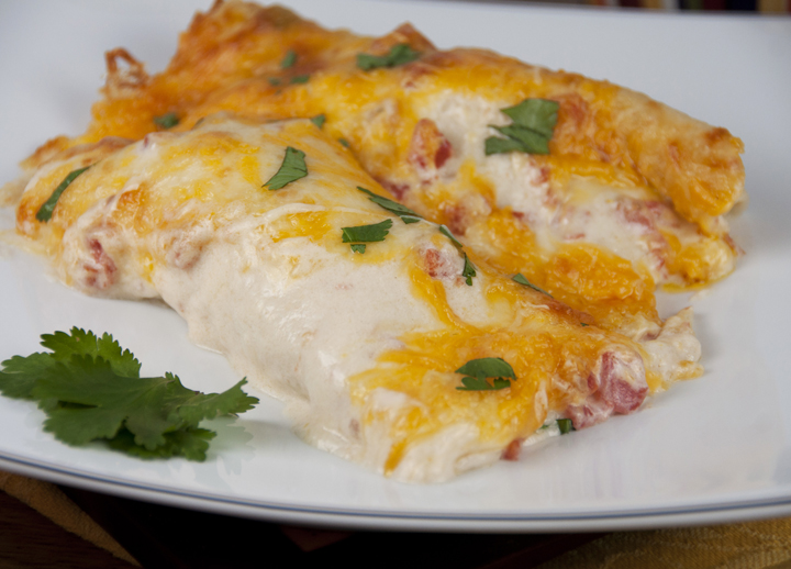 Sour Cream Chicken Enchiladas