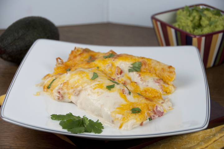 Sour Cream Chicken Enchiladas