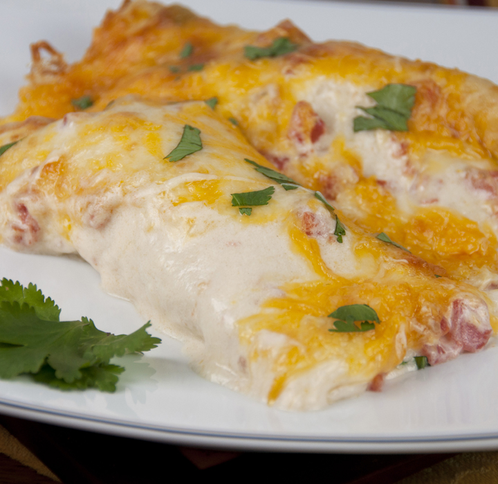 Sour Cream Chicken Enchiladas