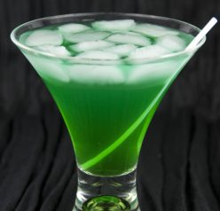 Tropical Leprechaun Green Alcoholic Drink Recipe is the best festive cocktail for St. Patrick's Day or Christmas