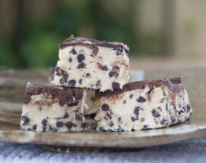 Chocolate Chip Cookie Dough Bars recipe make for an easy dessert. They are no bake and contain no eggs!