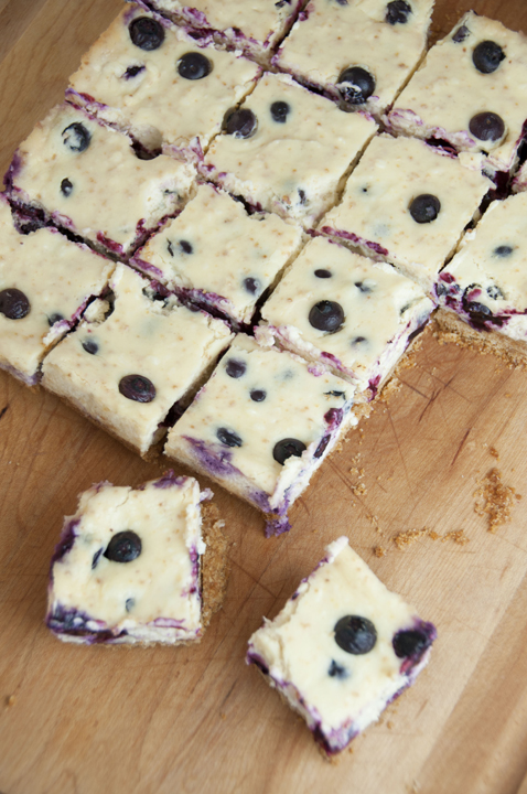 Lemon Blueberry Cheesecake Bars | Wishes and Dishes