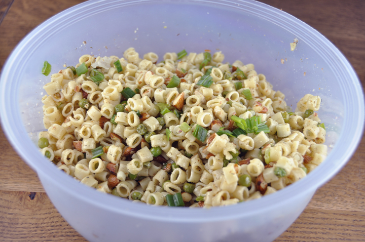 Pasta with Peas, Smoked Almonds and Dill | Wishes and Dishes