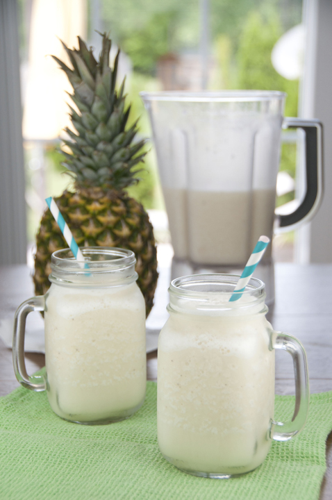 This refreshing blended drink recipe is the perfect way to cool down on a hot day!  The fresh, summery flavors of this frozen Caribbean Slush are simply delicious.