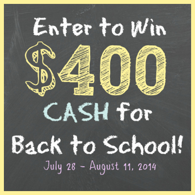 Back to School Cash Giveaway