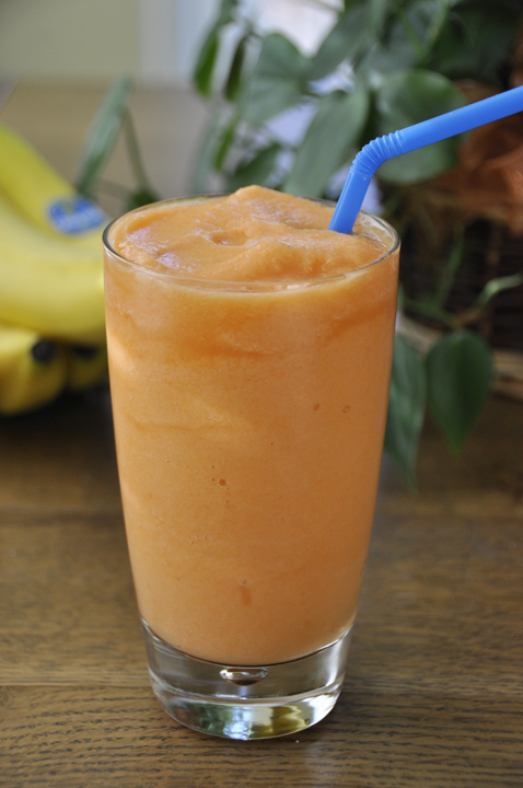 A great tasting healthy smoothie made with fruits and vegetables. This smoothie recipe is so tasty that kids (or adults) will not even know it's good for them.